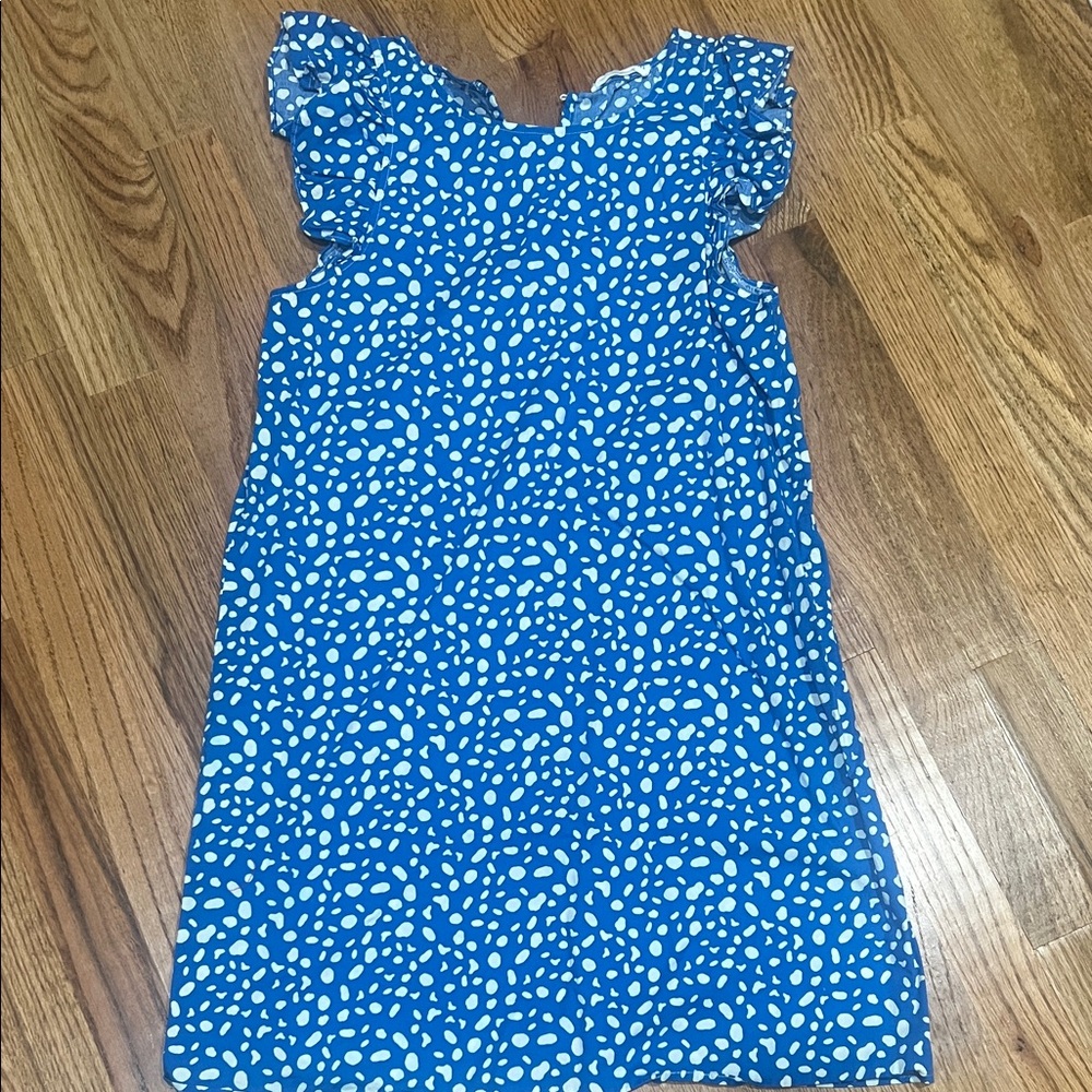 Blue and White Dress